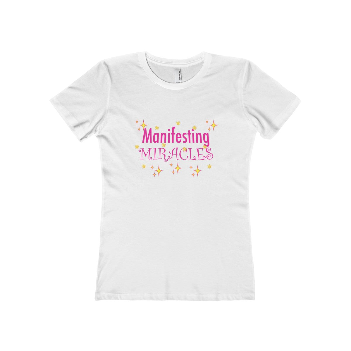 MANIFESTING MIRACLES: Women's Slim Fit T-Shirt "Boyfriend Tee" - FabulousLife