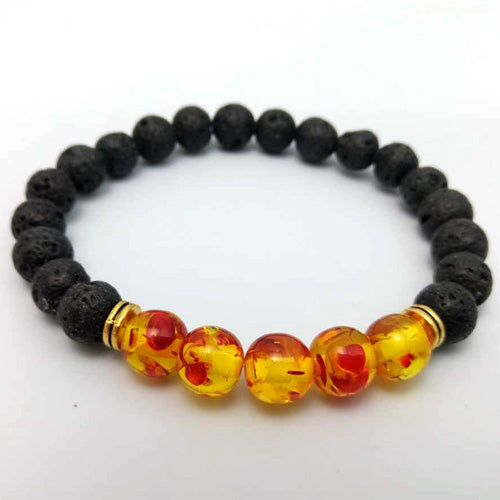 7 Chakra Bracelets: 8 MM Lava Beads, Healing Jewelry, Buddha Beads - FabulousLife