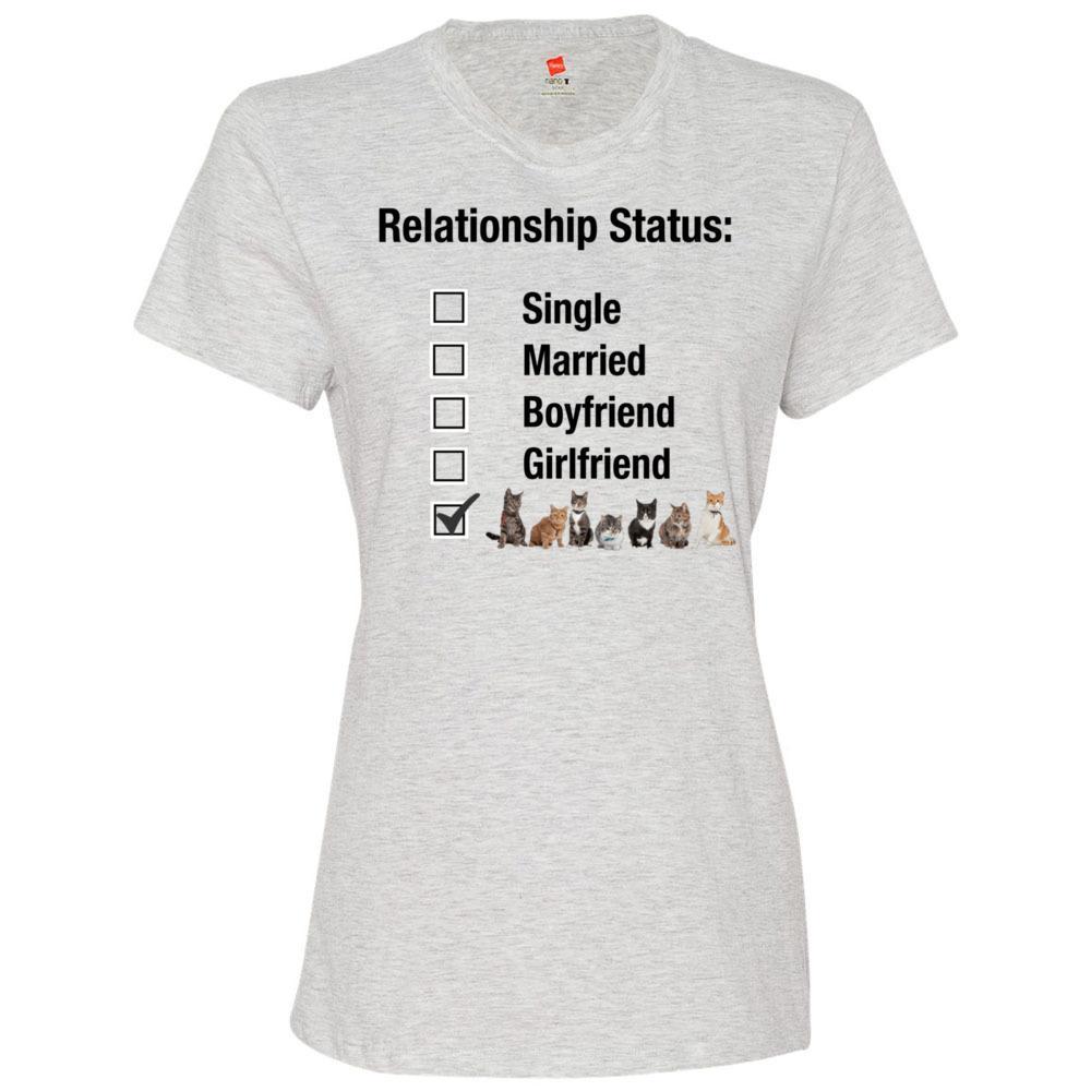 CAT LOVER Relationship Fitted T-Shirt-100% Cotton,  EXCLUSIVE-Not Sold Anywhere Else! - FabulousLife