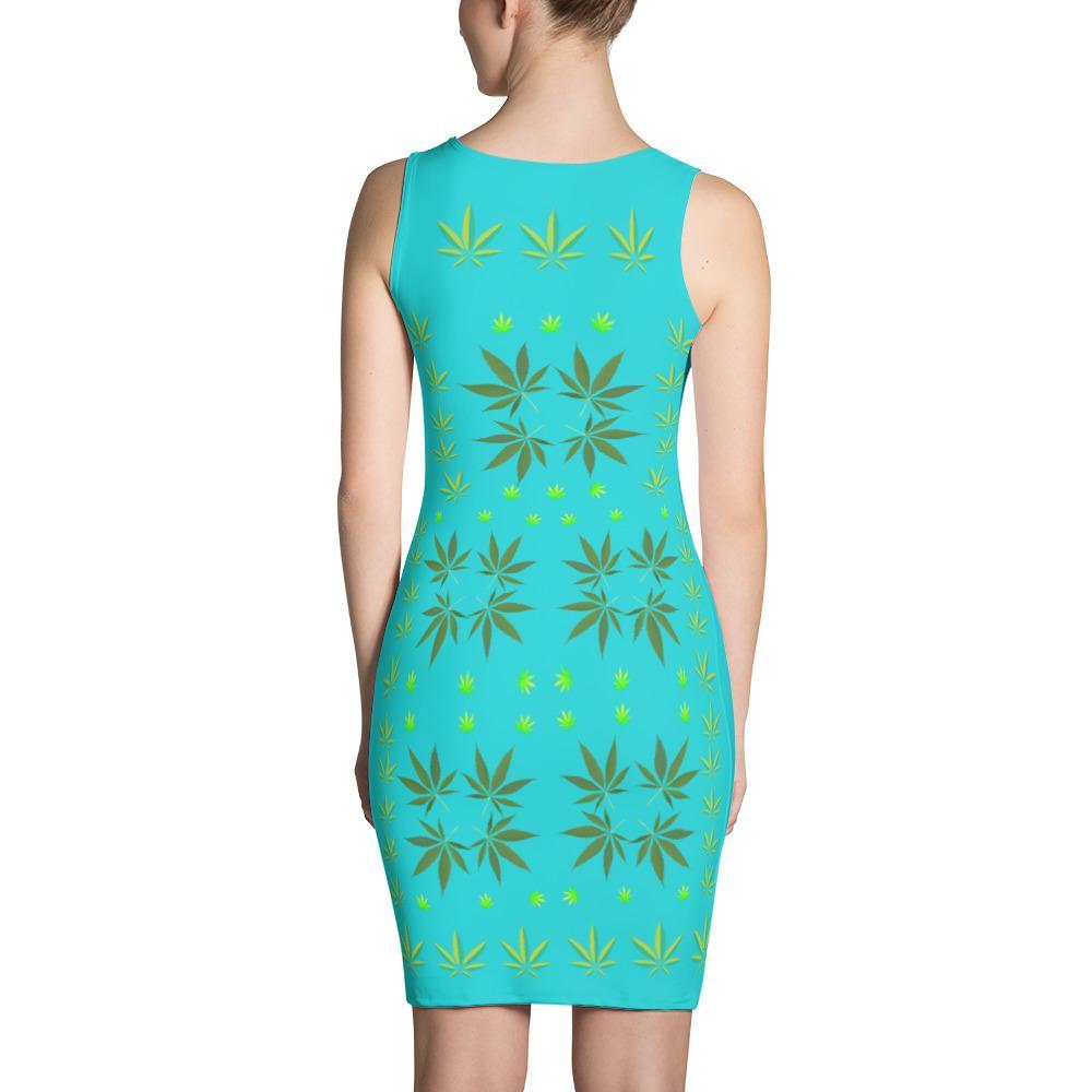 FASHION 420: Sexy Turquoise Fitted Designer Print Dress, Exclusive! - FabulousLife
