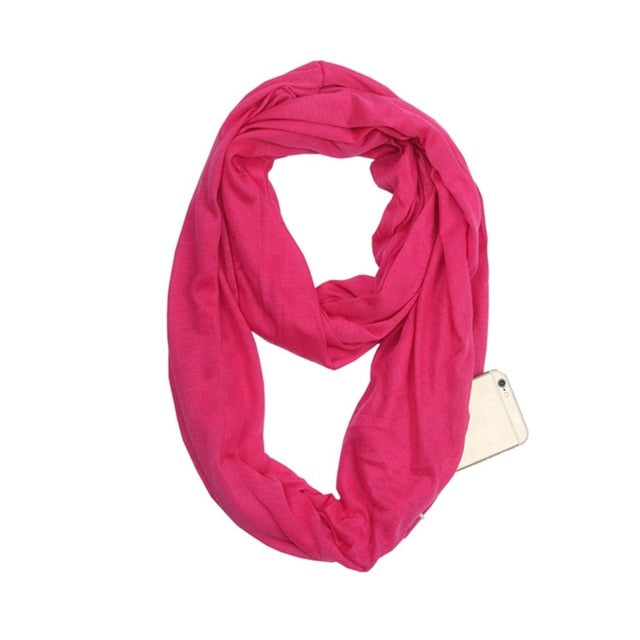 Infinity Scarf with Zipper Pocket for Valuables! – FabulousLife