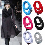 Infinity Scarf with Zipper Pocket for Valuables!