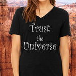 TRUST THE UNIVERSE - Unisex Short Sleeve V-Neck Jersey T-Shirt - FabulousLife